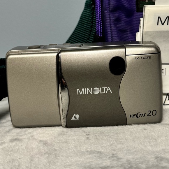 Minolta Vectis 20 APS Film Camera w/ Manual & Case – Vintage Point & Shoot - Picture 10 of 15